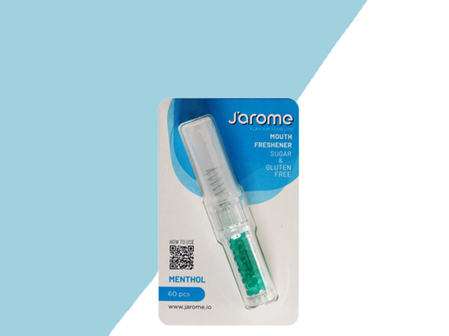 Jarome Mouth Freshener - Menthol - 60 Pieces Gluten Free, Plant-Based, Sugar-Free, Made in France